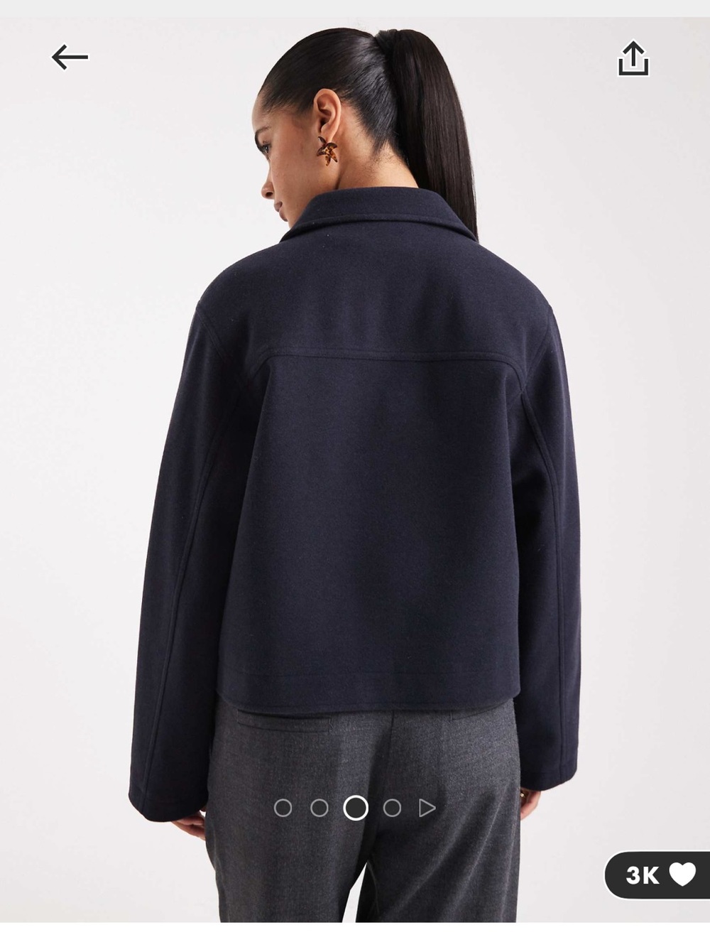 Zip up work jacket - Picture 3 of 3